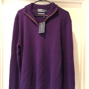 Polo Ralph Lauren Cashmere Quarter Zip Sweater